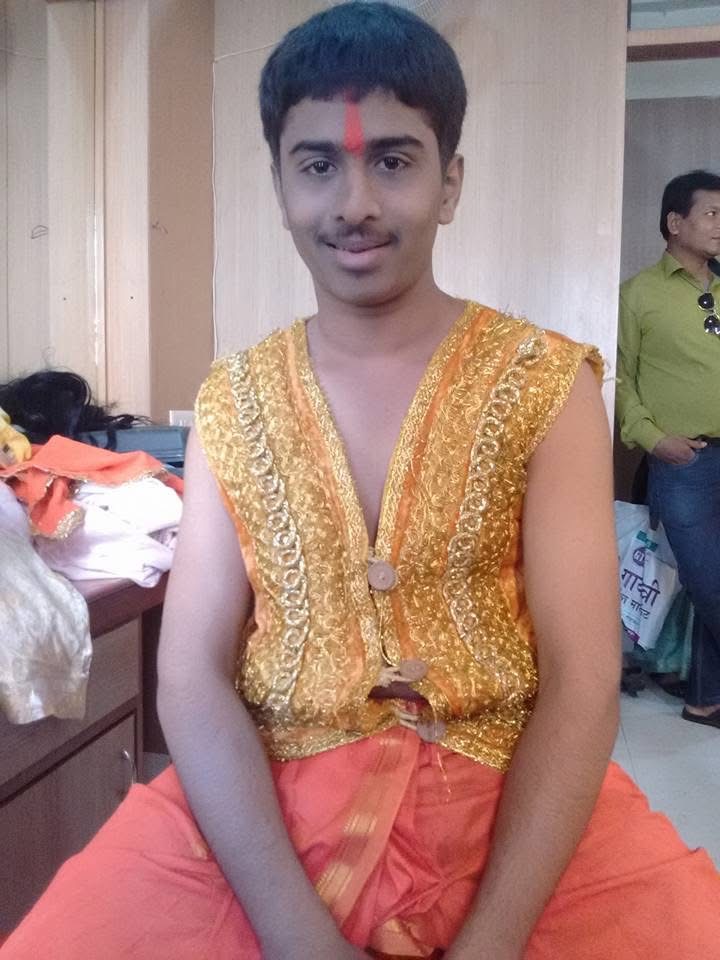 Ganesh Panchall in stage costume, early theatre years